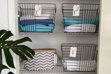 Amazing Kmart linen cupboard makeover for under $100
