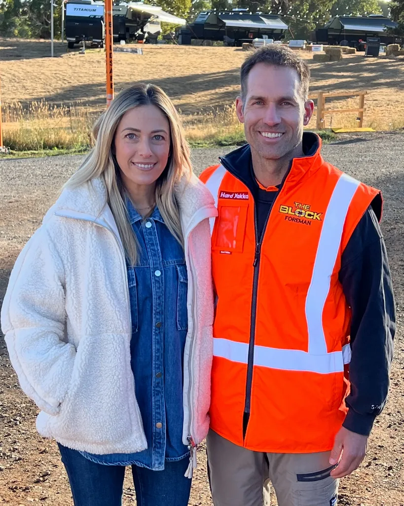 Dan and Dani on site for The Block 2025