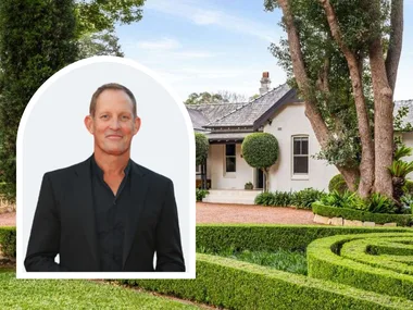 Todd McKenney inset with the Sydney home he's selling